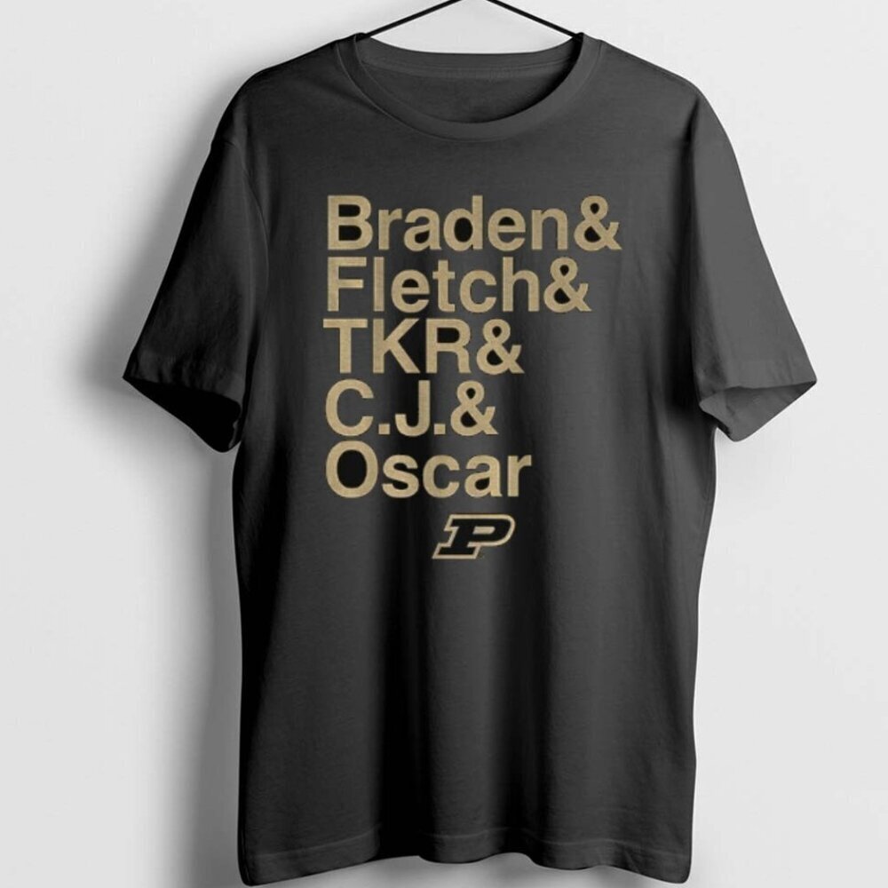 Purdue Boilermakers Basketball Ampersand Stars 2025 26 Braden Fletch Tkr C Shirt